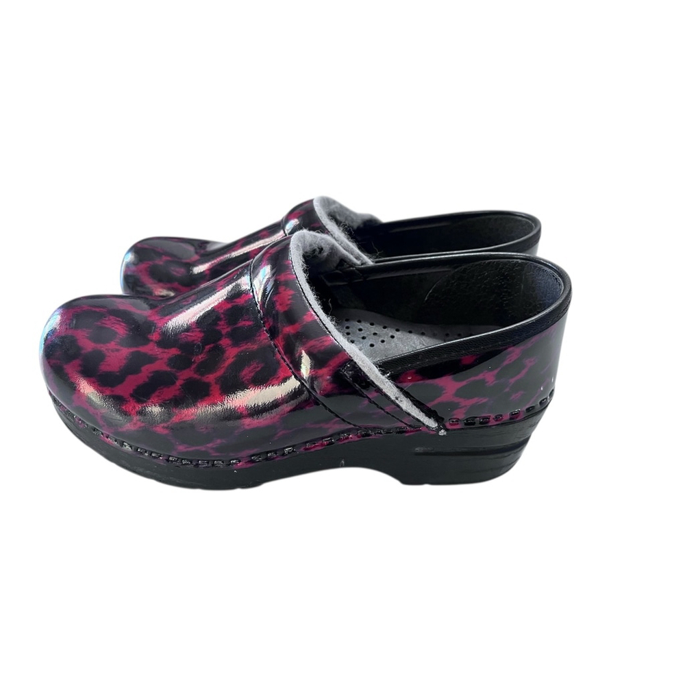 Dansko Leopard Print Clog Slip On Shoes Women's S… - image 5